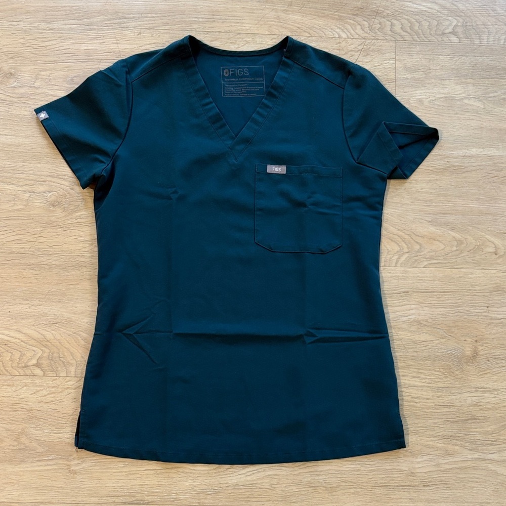 Women's Caribbean Blue V-Neck Top